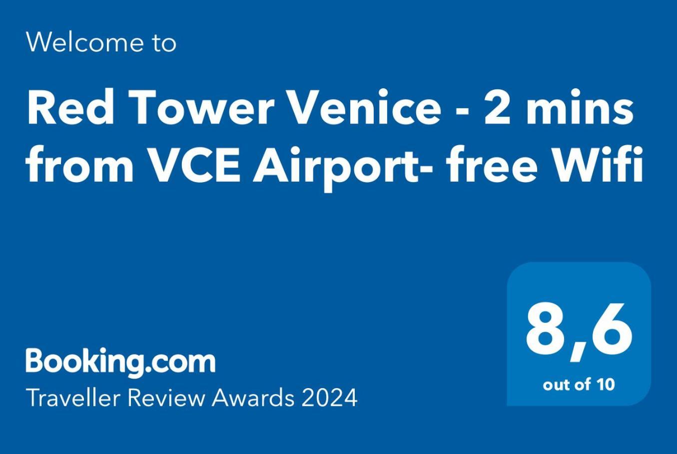 Red Tower Venice Apartment - 2 Mins From Vce Airport- Free Wifi Tessera Esterno foto